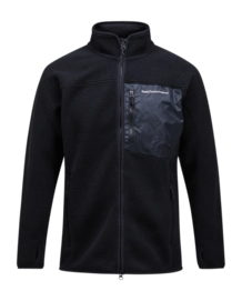 Gilet Peak Performance Homme Pile Zip Jacket Black FW25