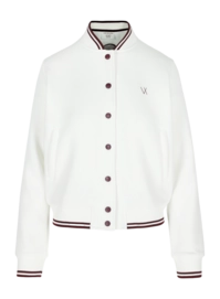 Vest Vieux Jeu Women Mona Jacket White/Burgundy