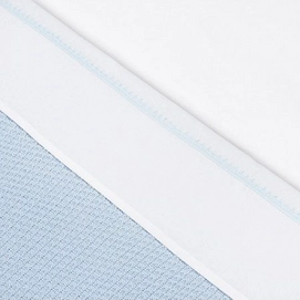 Ledikantlaken Little Naturals Crochet Small Blue (Katoen)