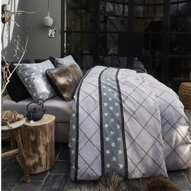 Beddinghouse Vintage Star Grey Dekbedovertrek Katoen