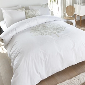 Parure de Lit Margaret Muir Virginia Blanc Percale