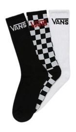 Socken Vans Classic Crew Herren Black White Checkerboard (3er-Set)
