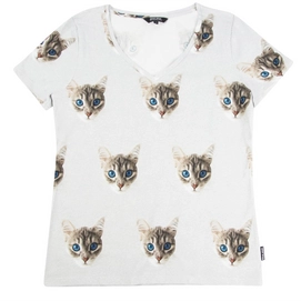 T-Shirt SNURK Ollie Cat Damen-L