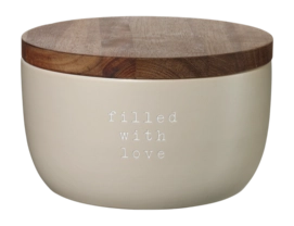Voorraadpot ASA Selection Hey! Filled With Love Nude 15 x 9 cm