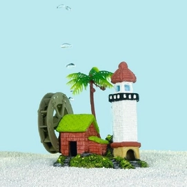 Vuurtoren Met Draairad Beeztees Polyresin