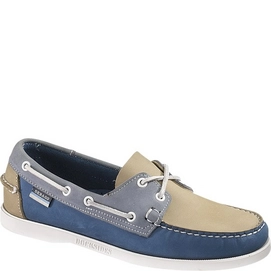 Veterschoen Sebago Spinnaker Light Blue Beige