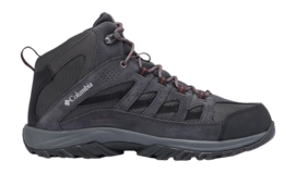 Wandelschoen Columbia Men Crestwood Dark Grey Deep Rust Mid Waterproof Omni-Tech