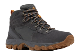 Wandelschoen Columbia Men Newton Ridge Plus II Suede WP Dark Grey Gold Amber Omni-Tech