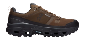 Wandelschoen On Running Men Cloudrock Low WP Earth Black