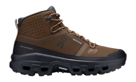 Wandelschoen On Running Men Cloudrock Mid WP Earth Black