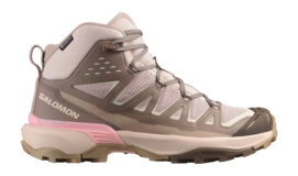 Wandelschoen Salomon Women X Ultra 360 Edge Mid GTX Iron / Hushed Violet / Transparent Yellow