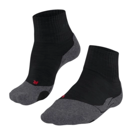 Wandelsokken Falke Men TK2 Explore Black-Mix Short Merinowol-mix