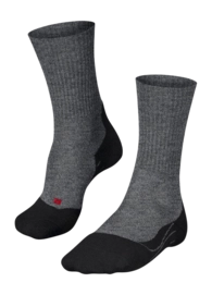Wandelsokken Falke Men TK2 Explore Wool Black Anatomische pasvorm