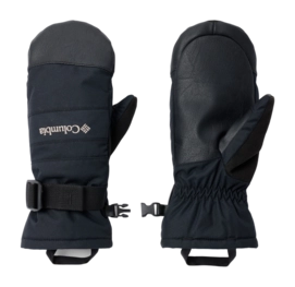 Want Columbia Youth Whirlibird III Black Mitten 3-punts voorgebogen pasvorm