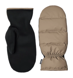 Want RAINS Unisex Lohja Puffer Mittens Beige