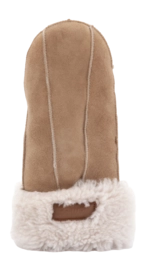 Want Warmbat Women Mitten Lammy Patchwork Stone