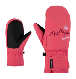 Want Ziener Girls Laillani Z AS Pink Lilly Mitten Junior Girls AQUASHIELD