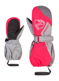 Want Ziener Kids Laurus Z AS Mitten Mini Light Mélange Neon Pink Aquashield