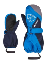 Want Ziener Kids Laurus Z AS Mitten Mini Persian Blue Dark Navy AQUASHIELD