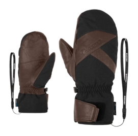 Want Ziener Men Gettero Z AS AW Mitten Dark Brown AQUASHIELD