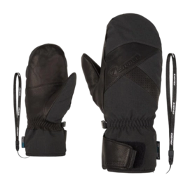Want Ziener Men Gettero Z AS AW Grey Iron Tec Mitten AQUASHIELD