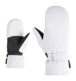 Want Ziener Women Kevi Z PR Mitten White PrimaLoft Gold