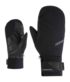 Want Ziener Women Klenny Z GTX PR Mitten Black PrimaLoft Gold