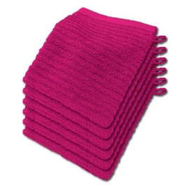 6 Gants De Toilette Playwater Fuchsia