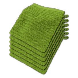 6 Gants De Toilette Playwater Vert