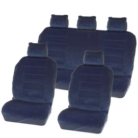 Stoelhoesset Carpoint Washington Blauw (9-delig)