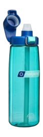Waterfles Nalgene Straw Bottle Blue Aqua/Dark Blue Cap 650 ml