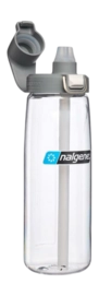 Waterfles Nalgene Straw Bottle Clear / Gray Cap 650 ml
