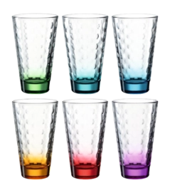 Waterglas Leonardo Optic Assorti 300 ml (Set van 6)