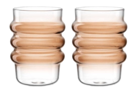 Waterglas Leonardo Sole Apricot 440 ml (Set van 2)