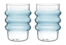 Waterglas Leonardo Sole Blue 440 ml (Set van 2)