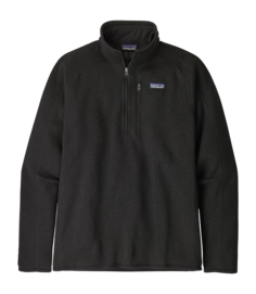 Fleece Patagonia Mens Better Sweater 1/4 Zip Black 2019