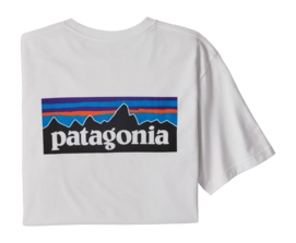 T-Shirt Patagonia Men P-6 Logo Responsibili-Tee White 2020