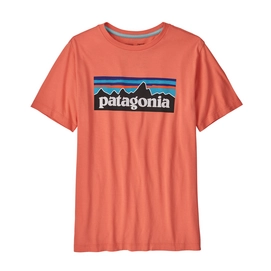 T-Shirt Patagonia Enfant Regenerative Organic Certified Cotton P6 Logo Coho Coral-M