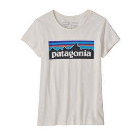 T-Shirt Patagonia Filles Regenerative Organic Certified Cotton P6 Logo Birch White-L