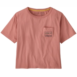 T-Shirt Patagonia Women 73 Skyline Organic Easy Cut Pocket Tee Sunfade Pink