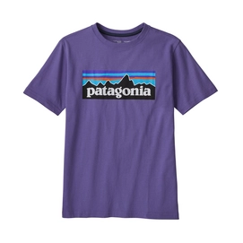 T-Shirt Patagonia Kids Regenerative Organic Certified Cotton P6 Logo Perennial Violet