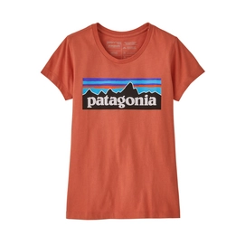 T-Shirt Patagonia Filles Regenerative Organic Certified Cotton P6 Logo Quartz Coral