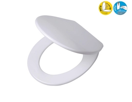 Toilet Seat Tiger Boston Slowclose White/Stainless Steel