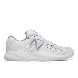 Tennisschoen New Balance Womens WC696 WT3 Leather White/Silver