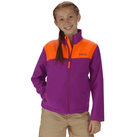Fleece Jacket Regatta Kids Vargo II Vivid Violet Magma
