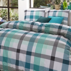 Dekbedovertrek Beddinghouse Westport Aqua Blue Katoen
