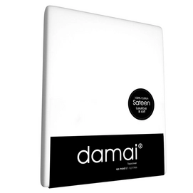 Drap-housse Surmatelas Damai White 15 cm (Satin)
