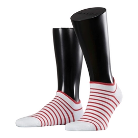 Socken Falke Nautical Stripe Weiß/Rot Herren