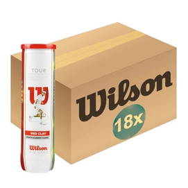 Tennisball Wilson Tour Clay 4-Tin Red (Paket 18x4)