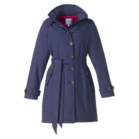 Regenjas Happy Rainy Days Trenchcoat Gewatteerd Claude Navy